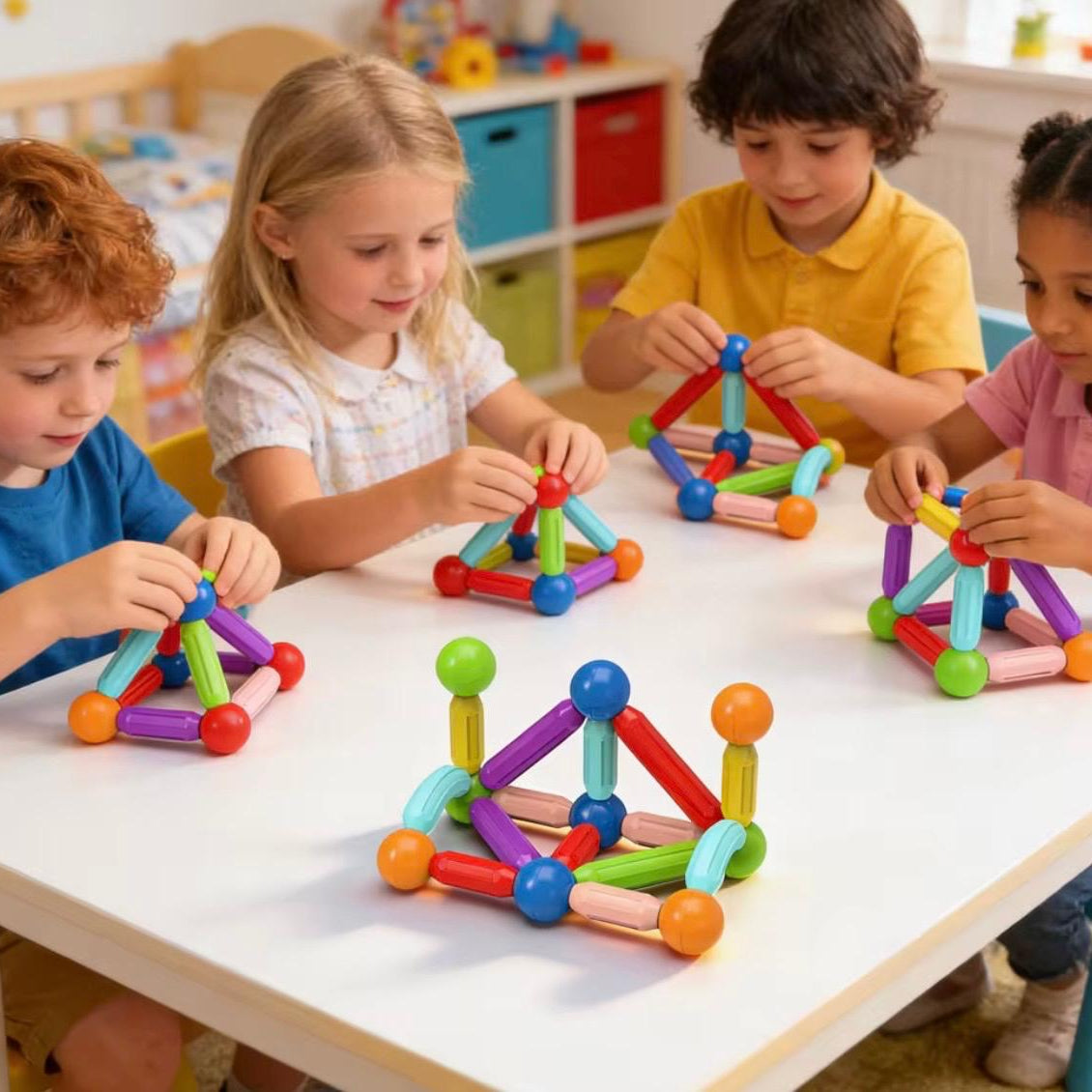 Magnetic Sticks & Balls Building Set